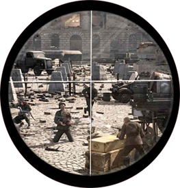 Sniper's Scope View