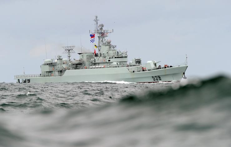 Chinese Ship in the Bearing Sea off the coast of Alaska