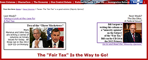 Majority and Minority Opinions on the "Fair Tax" by the Three Musketeers
