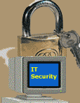 Padlock and Key and Computer