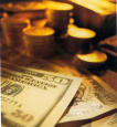 Money on a table