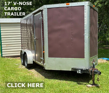 Outside view -  power  cords store under trailer to protect from weather