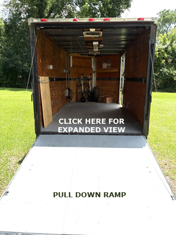 Inside from back with ramp down