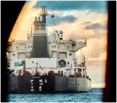 Communist China  merchant  ship  likely the culert in cable cutting