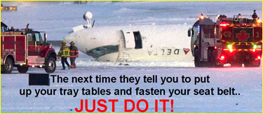 Upside Down Delta airplane
