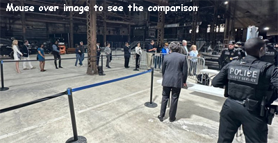 Attendance for Biden Sparse - Attendance for Trump thousands