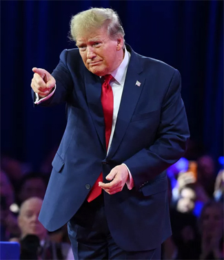 Trump at a town hall meeting in South Carolona