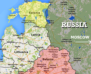 Map of the Baltic Region