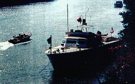 At anchor on delta